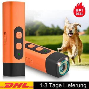 Hundetraining Ultraschall Anti Bellen Gerät Hund Hundetrainer Taschenlampe DHL - Picture 1 of 16