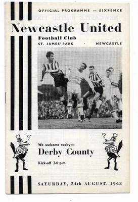 1963/64 Division 2 - NEWCASTLE UNITED v. DERBY COUNTY - Image 1 of 2