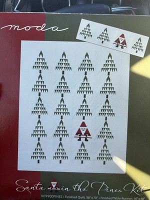 Kit de edredón y corredor de mesa Santa In The Pines de Moda Foto 1 de 4