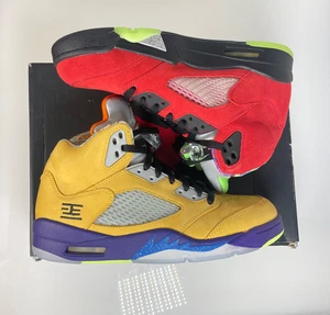 Jordan Retro 5 What The Taglia 9 CZ5725-700 Nuovo di zecca - Foto 1 di 6