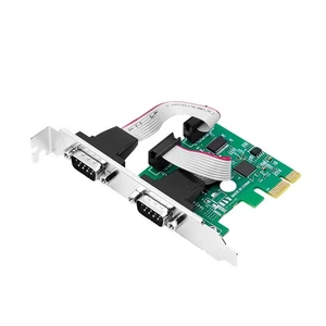 Karta LogiLink PCI Express z 2 portami szeregowymi (RS232, 9-pin) - Zdjęcie 1 z 6