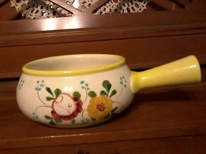 Hermosa maceta ~ Portugal pintada a mano para FTD ~ crema-flores ~ 25% de descuento ~ día de la madre - Imagen 1 de 3