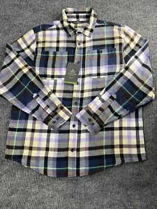 ALPINE DESING Shirt Men's Large Plaid Flannel Long Sleeve Chest Pockets Outdoor - Picture 1 of 16