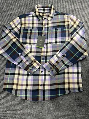 ALPINE DESING Shirt Men's Large Plaid Flannel Long Sleeve Chest Pockets Outdoor - Image 1 of 4