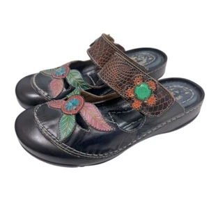 Spring Step L’Artiste Mary Jane Schuhe Leder Blumen Damen Gr. 38 - Bild 1 von 11