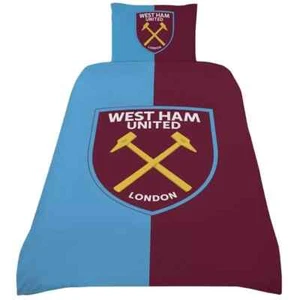 West Ham United Single Duvet Cover Set Football Reversible Officially Licensed - Picture 1 of 4