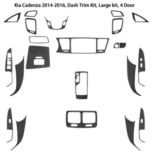 Juego completo de embellecedores interiores de fibra de carbono para KIA Cadenza 2014-2016 - Imagen 1 de 18
