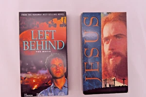 RELIGION: SET OF 2: JESUS MOVIE, LEFT BEHIND MOVIE VHS TAPES $20 - Bild 1 von 3