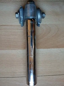 VINTAGE CHROME STEEL SEAT POST 25.4mm CLASSIC RETRO BIKE - Picture 1 of 2