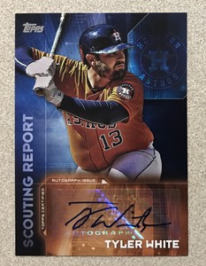 Tyler White 2016 Topps Update Scouting Report Autographs- Houston Astros  A317