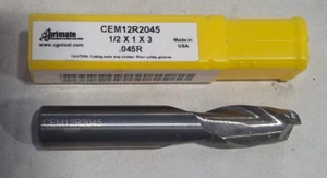 Primate CEM12R2045 1/2" Diameter 1" Cut 3" Carbide End Mill 161 - Picture 1 of 3