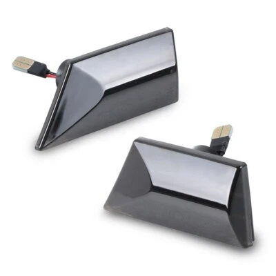 2x FRECCE LATERALI FRECCE FUMO PER OPEL VECTRA C SIGNUM SB25 NERE - Immagine 1 di 3