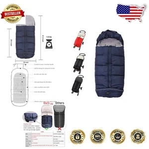 Windproof Universal Stroller Footmuff for Babies Aged 6M to 4T - Winter Ready - Picture 1 of 11