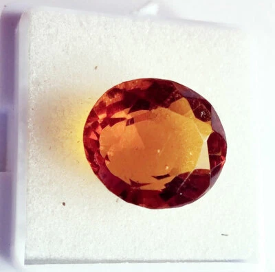 Golden Quartz Oval Cut 9.30 Ct Certified Loose Gemstone With Free Gift - Image 1 of 4