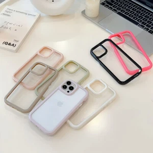 Back Shockproof Transparent For iPhone 15 14 13 12 11 Pro Max Phone Case Cover - Picture 1 of 12