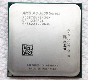 AMD A8-Series A8-3870K 3 GHz Quad-Core CPU Processor AD3870WNZ43GX Socket FM1 - Picture 1 of 1