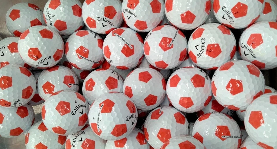 12 bolas de golfe Truvis macias cromadas Callaway - Vermelho - 4A/5A - Imagem 1 de 1