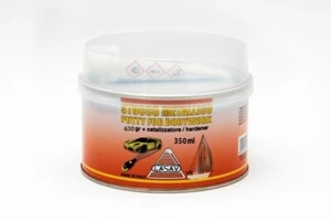Stucco metallico per carrozzeria auto bicomponente con catalizzatore 350ml grigi - Imagen 1 de 5