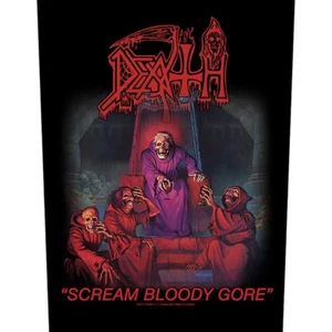 DEATH SCREAM BLOODY GORE LARGE SIZE SEW ON PRINTED BACK PATCH OFFICIAL - Imagen 1 de 8