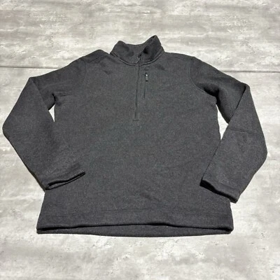 Smartwool Jacket Men's Large Gray Charcoal Hudson Pullover Fleece 1/2 Zip* - Image 1 of 4