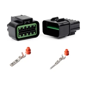 KUM 090 Series 10 pins Male Female Waterproof Connector PB625-10027 PB621-10020 - Picture 1 of 4