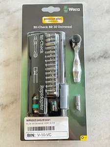 Wera 05346293001 Bit-Check BR 30 Universal, 1/4" Drive Bit Set, 30 Pieces, NEW - Bild 1 von 2