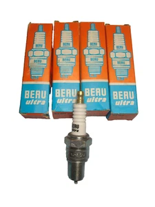 4 Spark Plugs BERU ULTRA 14-5DU Vintage Mercedes BMW VW Audi Volvo - Picture 1 of 4