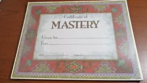 Feria de Instrucciones ~ PAPEL DE IMPRESORA DE COMPUTADORA CERTIFICADOS DE MAESTRÍA ~ 36 Hojas - Imagen 1 de 4