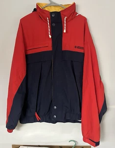 Vintage Multicolored Dunbrooke Allison Transmission Jacket with Hood Size-XXL - Picture 1 of 16