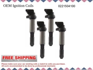 Juego de 4 bobinas de encendido para BMW I4 I6 V8 V12 2001-2010/OEM #0221504100 - Reacondicionado - Imagen 1 de 2