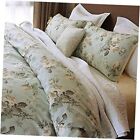  French Country Garden Toile Floral Duvet Cover King Size 3pc-King Medium Blue