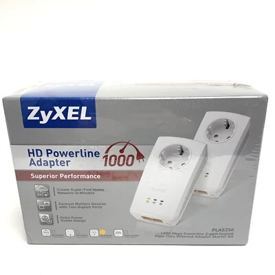 NEU! ZyXEL HD Powerline Adapter 1000 PLA5256 - Bild 1 von 3