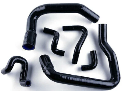 Fit 1979-1993 Ford Mustang GT / LX 5.0L V8 302 Black Silicone Radiator Hose Kit - Image 1 of 4