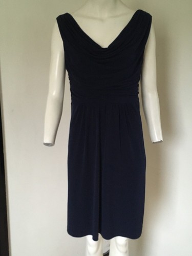 VETEMENTS OTTIMO!! Abito a maniche corte con scollo a cappuccio blu navy di Saint Tropez West Taglia 10