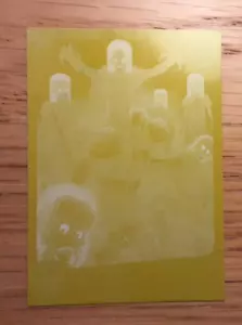 Mars attacks occupation YELLOW printing plate card 1 CALL ME DREDD - Picture 1 of 2