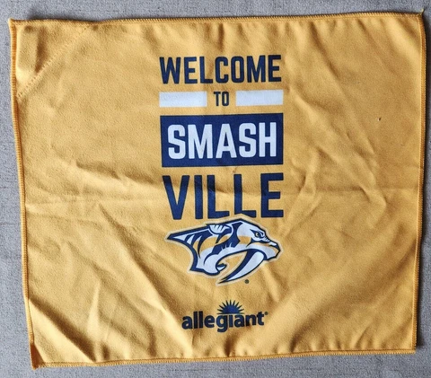 Vintage - Nashville PREDATORS RALLY FLAG (SGA) SMASHVILLE - 12"x14" Cover