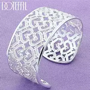 Brazalete Corazón Hueco Doteffil Plata Esterlina 925 30 mm Joyería de Boda - Imagen 1 de 6