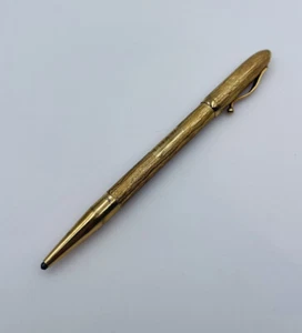 Lápiz de dibujo Cartier vintage de doble extremo de oro amarillo sólido de 14 k - Imagen 1 de 12