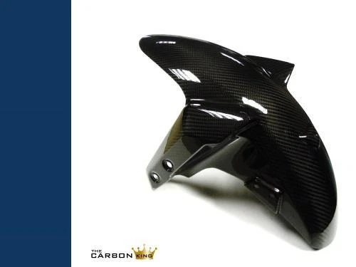 YAMAHA MT09/FZ09/TRACER 900GT CARBON FRONT MUDGUARD IN TWILL GLOSS WEAVE FENDER - Image 1 of 3