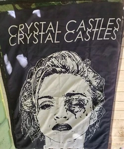 Official Crystal Castles Madonna Wall Flag *Very RARE* 28 X 40 - Picture 1 of 2