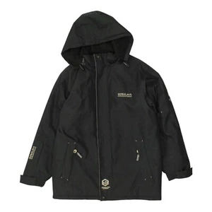 Himalaya Mountain Padded Jacket | Mens Black Hoody White Bear Polar Exploration - Picture 1 of 5