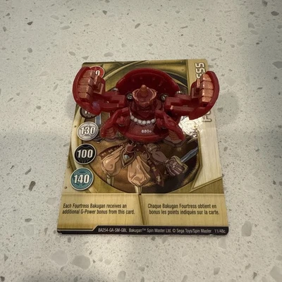 Bakugan Battle Brawlers Fourtress B2 Red Pyrus Fortress 680G + Card - Image 1 of 4