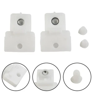Useful Glass Track Clip Replacement Accessories Plastic White Fittings - Picture 1 of 12