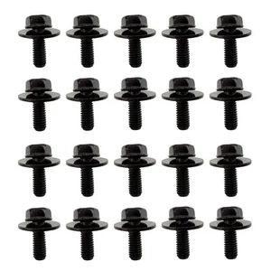 Tornillos de carrocería de coche sujetador guardabarros M6-1,0x 16 mm largo- 10 mm hexagonal- 17 mm arandela 20 piezas - Imagen 1 de 5