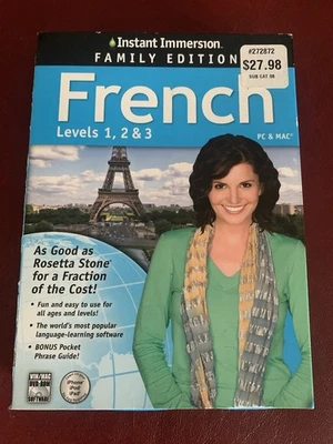 New Sealed Instant Immersion French Levels 1, 2 & 3 Family Ed PC & Mac. - Image 1 of 2