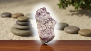 Amethyst Rohstein Kette EDELSTEIN-Kette 50 cm Heilstein Quarz Cluster - Bild 1 von 3