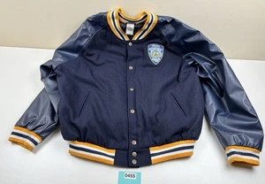 NYPD Letterman Varsity Jacket Navy Blue Size XL New York Police - Picture 1 of 15