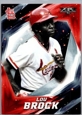2017 Topps Fire #47 Lou Brock - Image 1 of 2