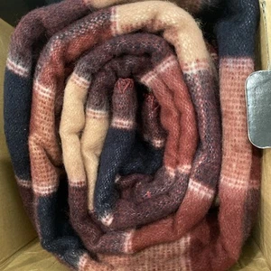 Biddeford Electric Heated Warming Throw Blanket Burgundy Plaid New - Picture 1 of 4