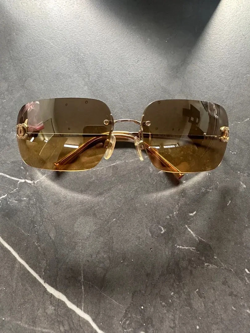 CHANEL Gold Vintage Sunglasses for Women for sale | eBay